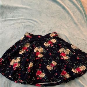 SHEIN Floral Skater Skirt